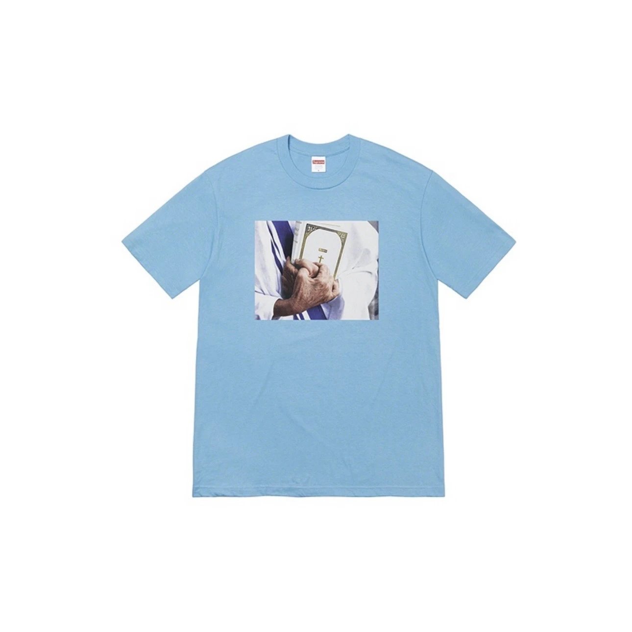 Supreme Bible Tee Light Blue