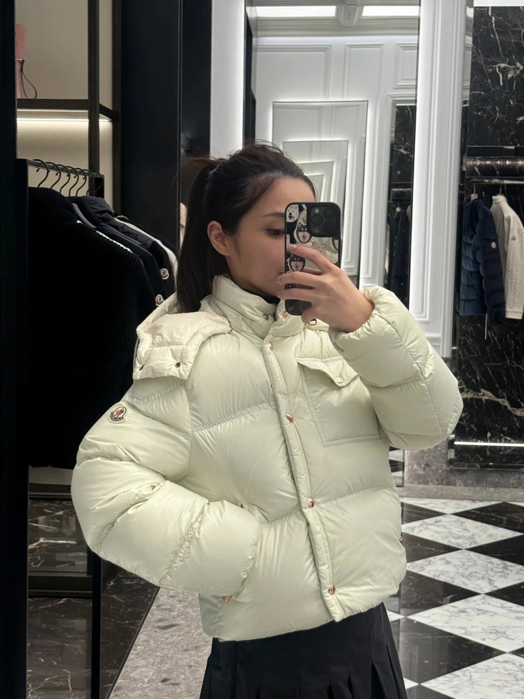 Moncler Maya Down Jacket Mint Green - 8