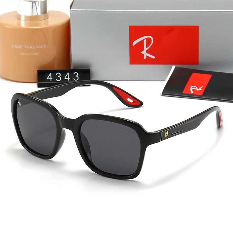 Ray-Ban RB4605 Double Bridge Square Sunglasses Brown Frame Brown Lens