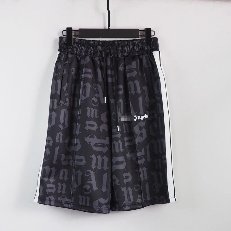 Palm Angels Monogram Track Shorts Black
