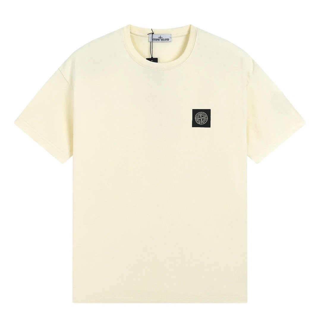 Stone Island Patch Logo Tee Cream