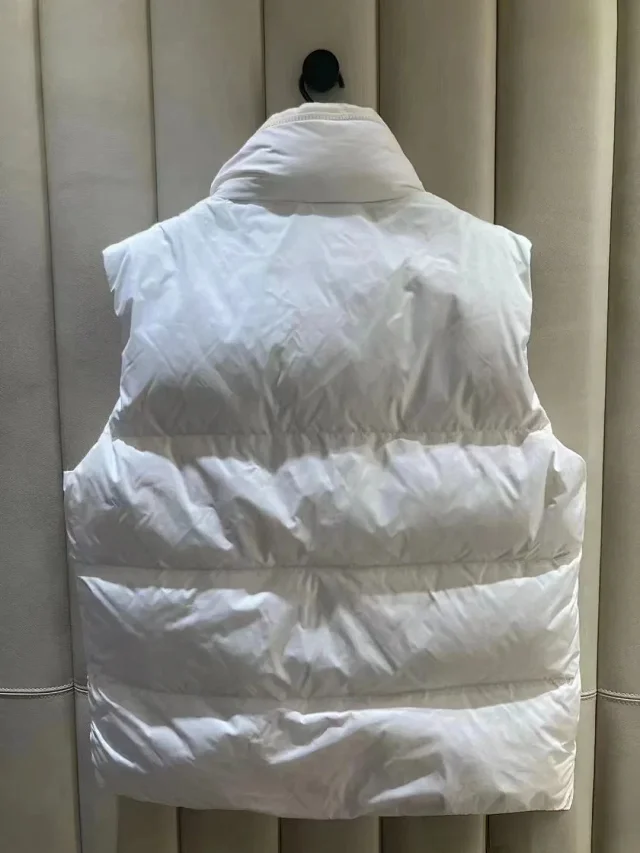 Moncler Vests Quilted stand-collar zip vest with vertical pockets product detail image 5