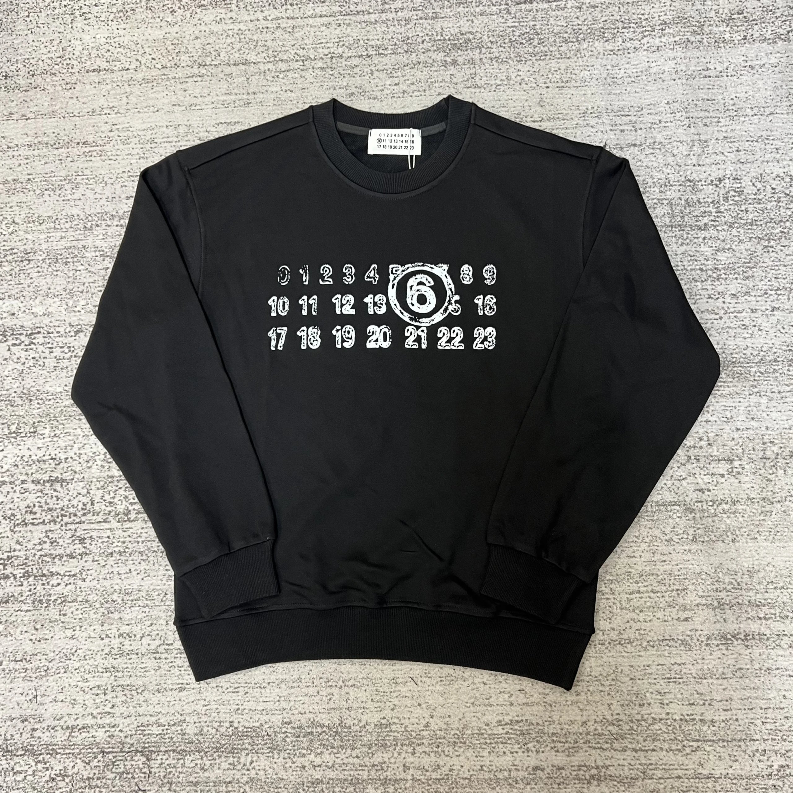 Maison Margiela MM6 Logo Print White Sweatshirt - 33