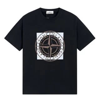 Stone Island Square Compass Graphic T-Shirt Black