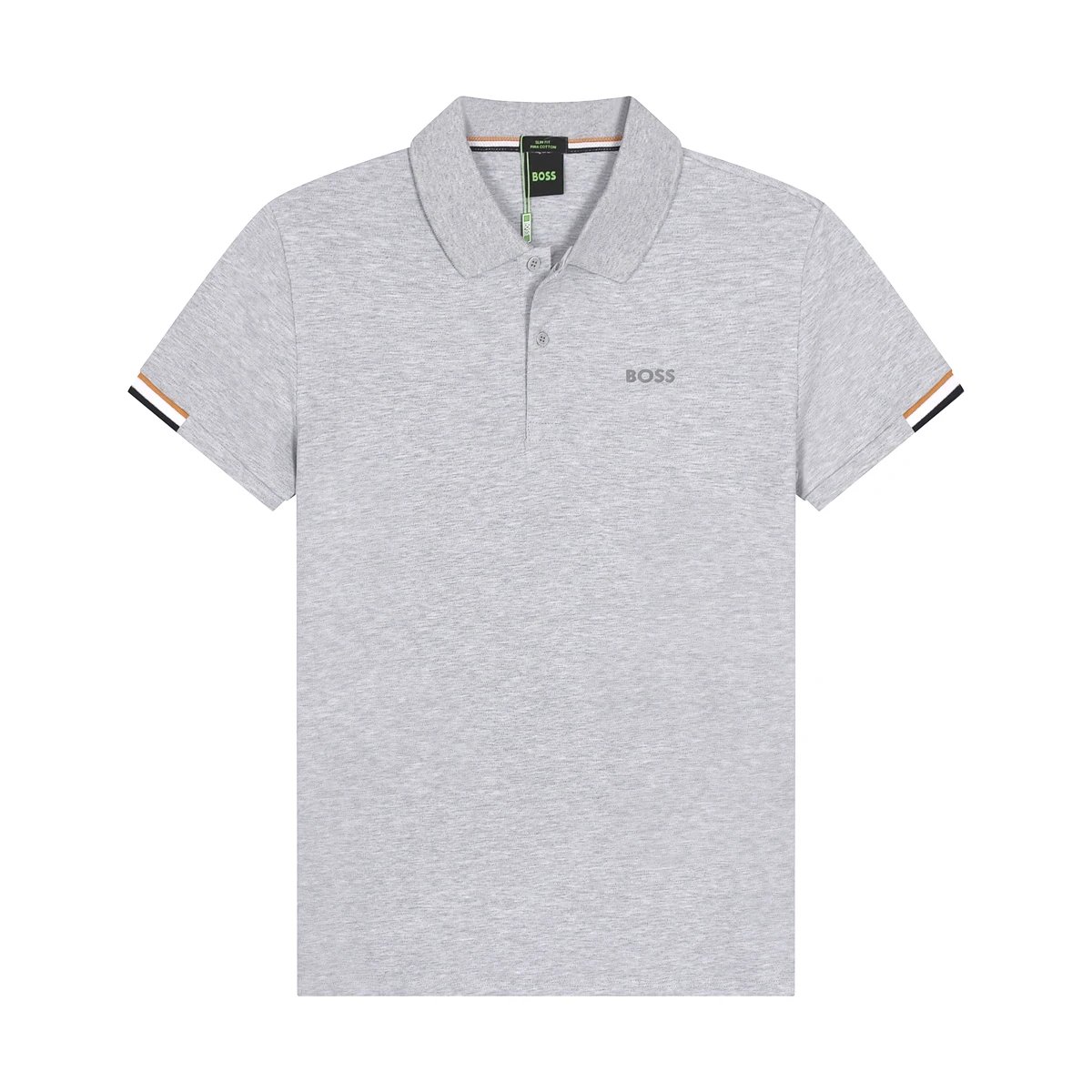 Hugo Boss Pio Polo Grey Orange Cuff