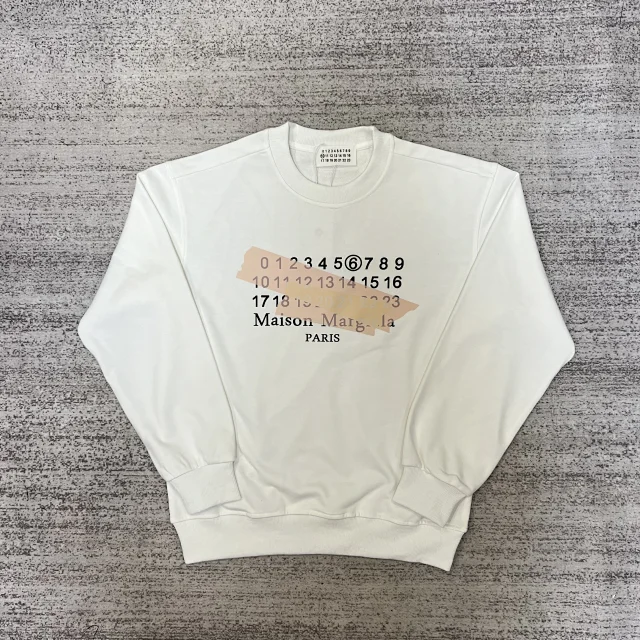 Maison Margiela Hoodies & Sweatshirts Graphic Logo Crewneck Sweatshirt product detail image 12