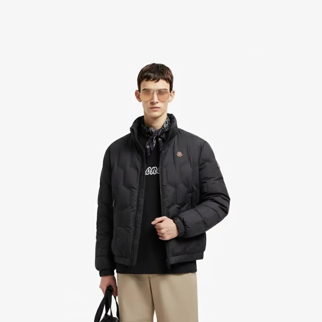 [DX6-15] winter men's light down jacket casual collar warm coat