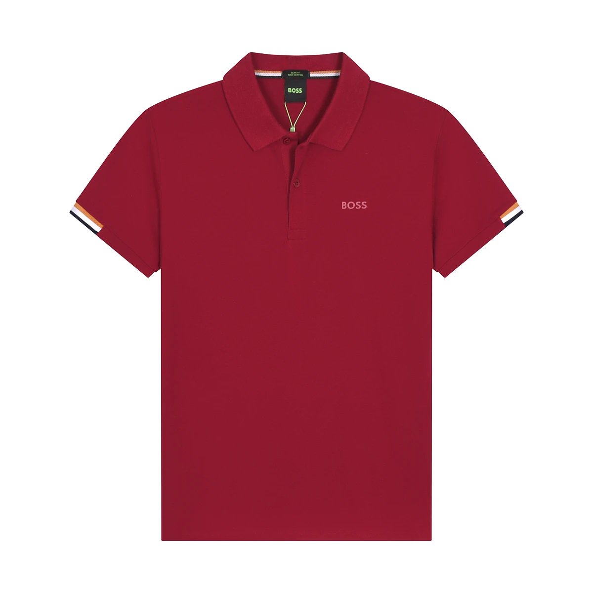 Hugo Boss Pio Polo Red Orange Cuff