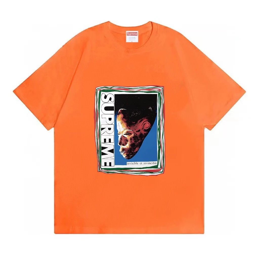 Supreme Invisible Et Invincible Tee Orange