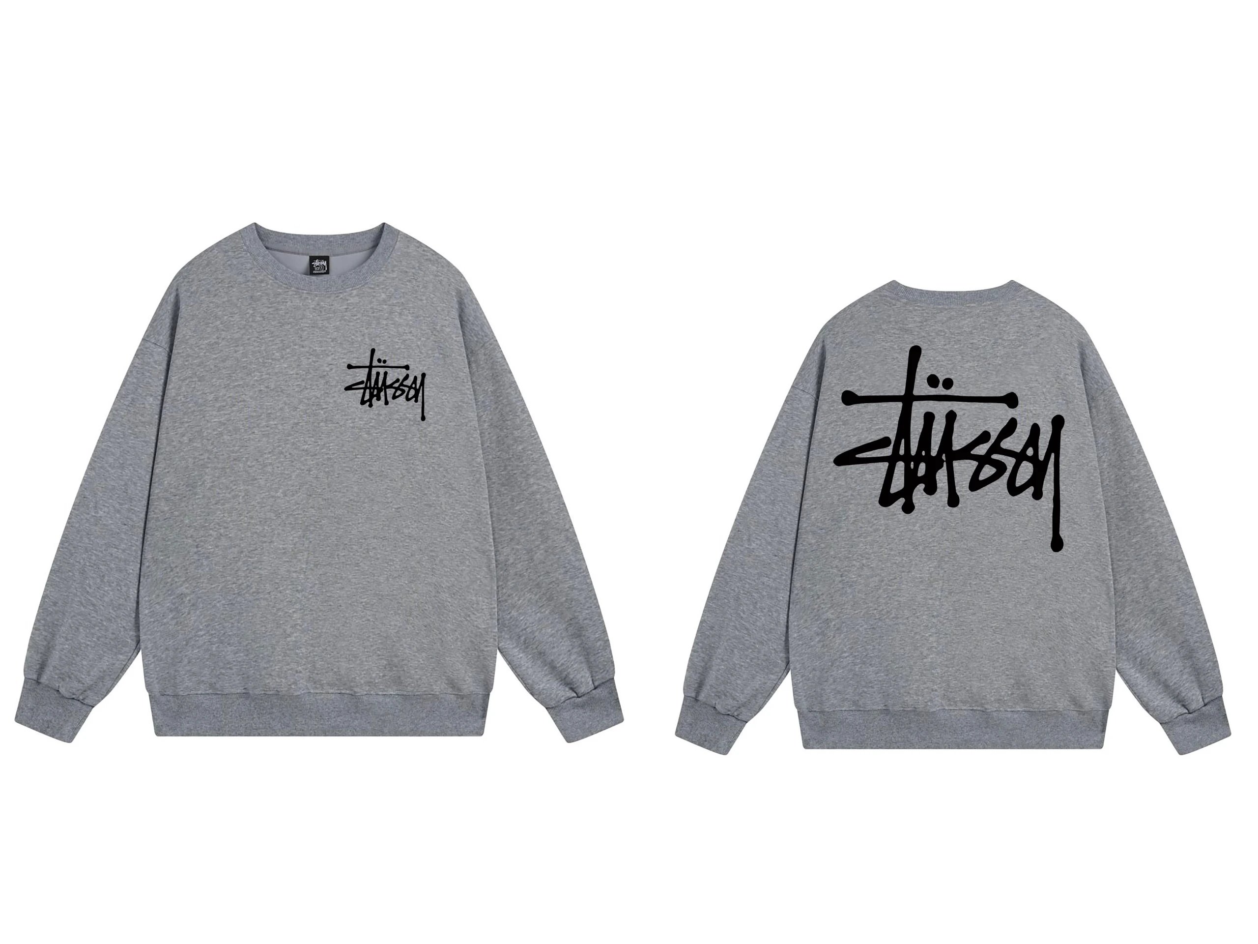 Stussy Signature Crewneck Sweatshirt Grey