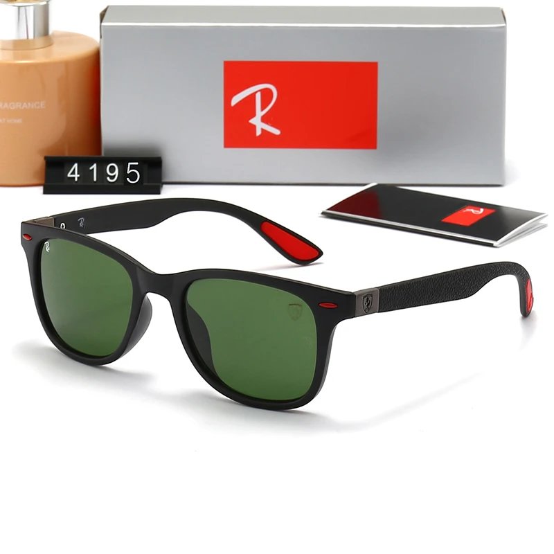 Ray-Ban RB4343 Scuderia Ferrari Square Sunglasses Brown Frame Brown Lens