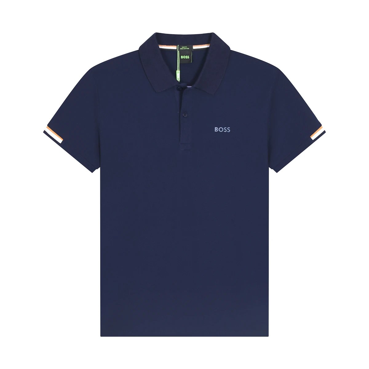 Hugo Boss Pio Polo Navy Orange Cuff