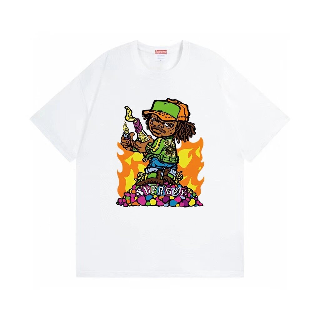 Supreme Lil Wayne Cartoon Graphic Tee White