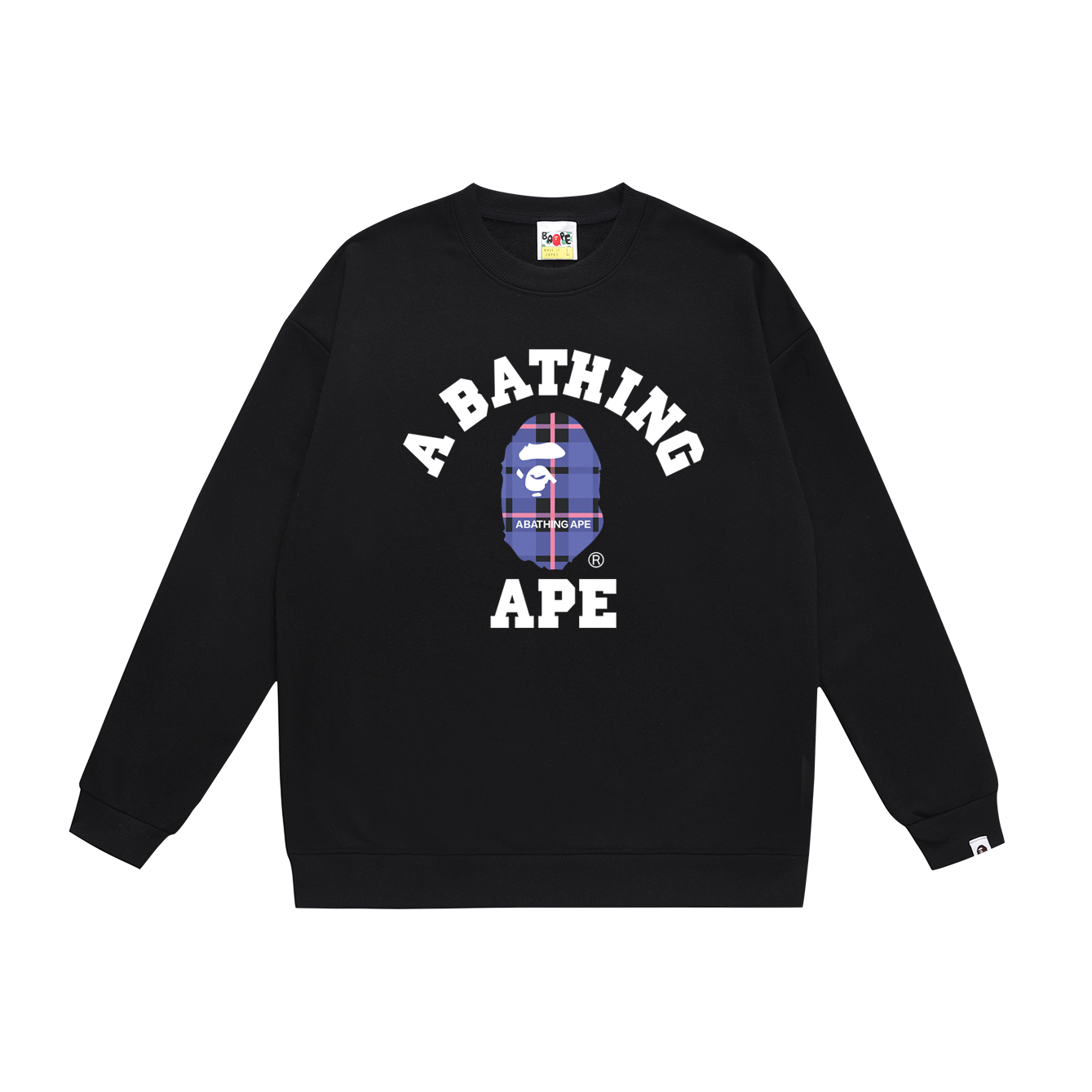 A BATHING APE College Logo Cre