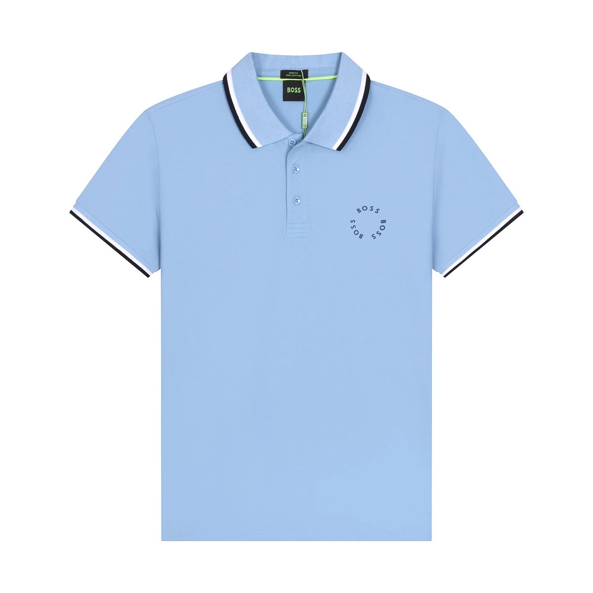 Hugo Boss Paddy Curved Polo Light Blue