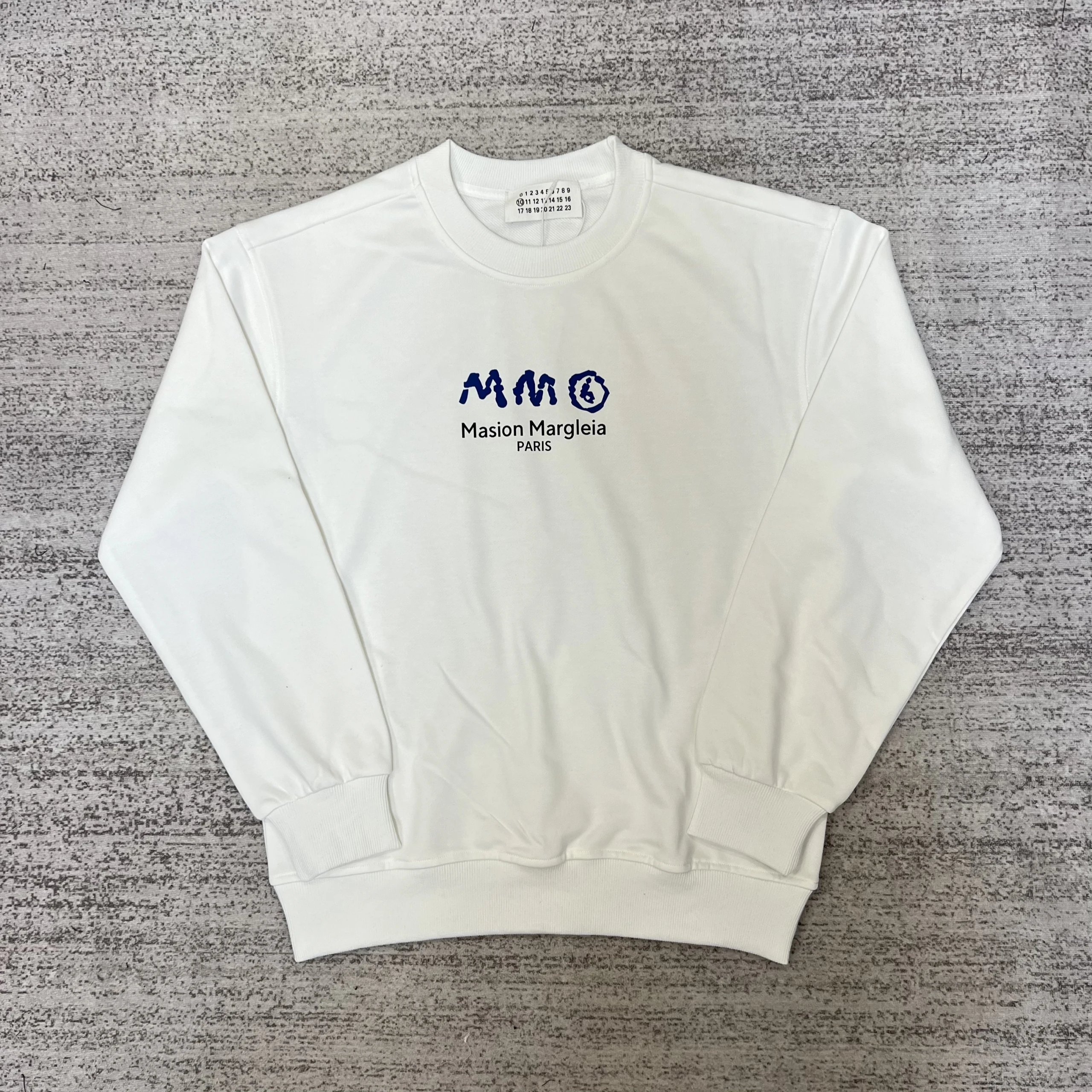 Maison Margiela MM6 Logo Print White Sweatshirt - 41