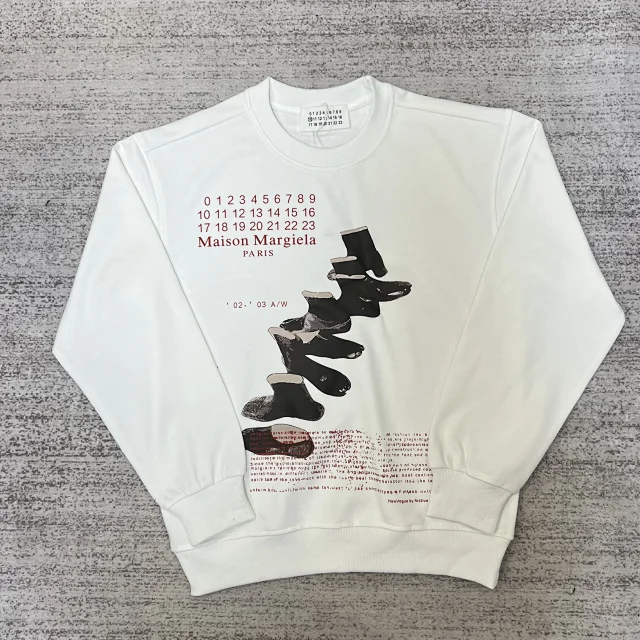 Maison Margiela Hoodies & Sweatshirts Graphic Logo Crewneck Sweatshirt product detail image 13