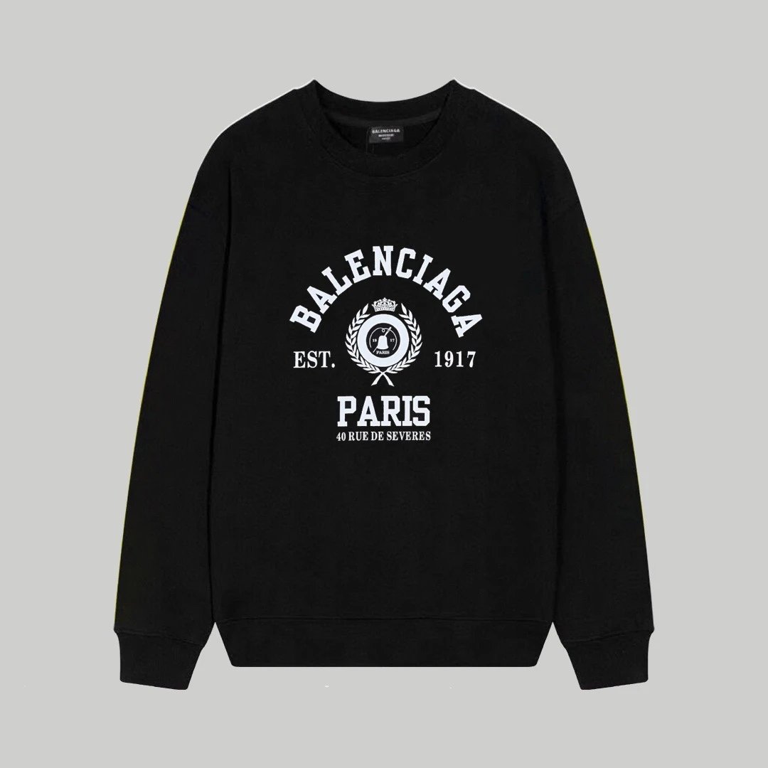 Balenciaga Money Bag Print Black Hoodie - 7