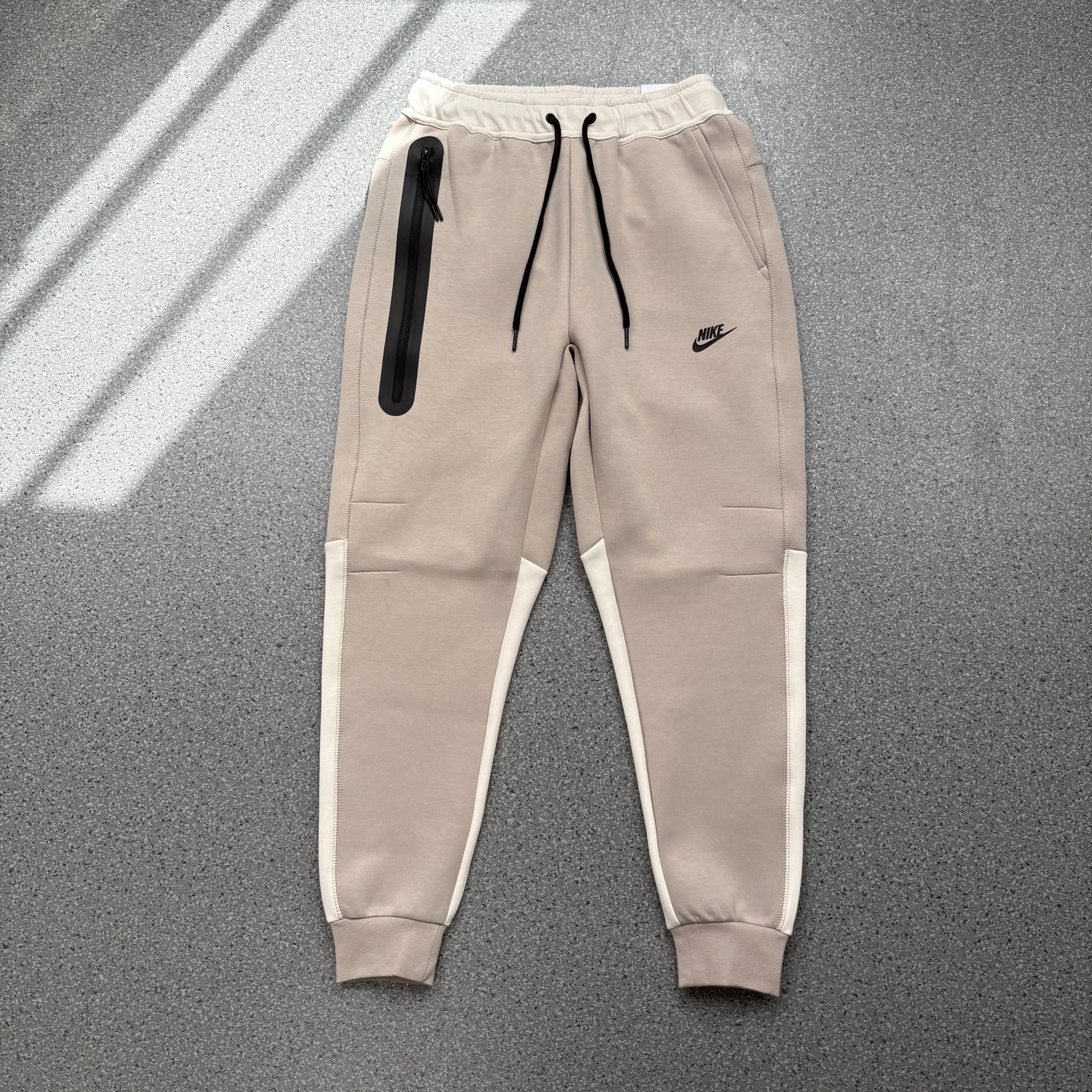 Light Khaki Color-Block Pants