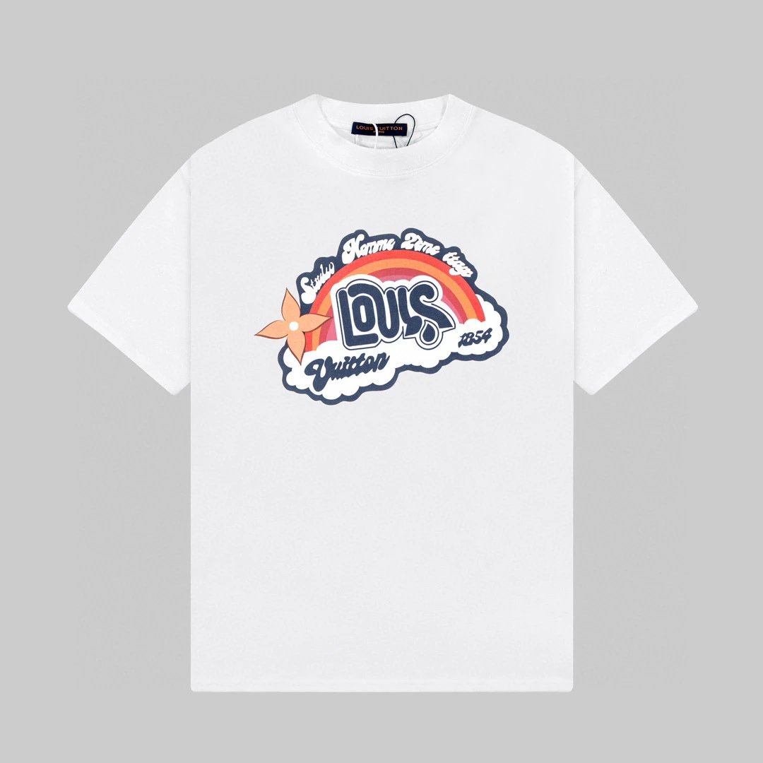 Louis Vuitton Rainbow Monogram T-Shirt White - 11
