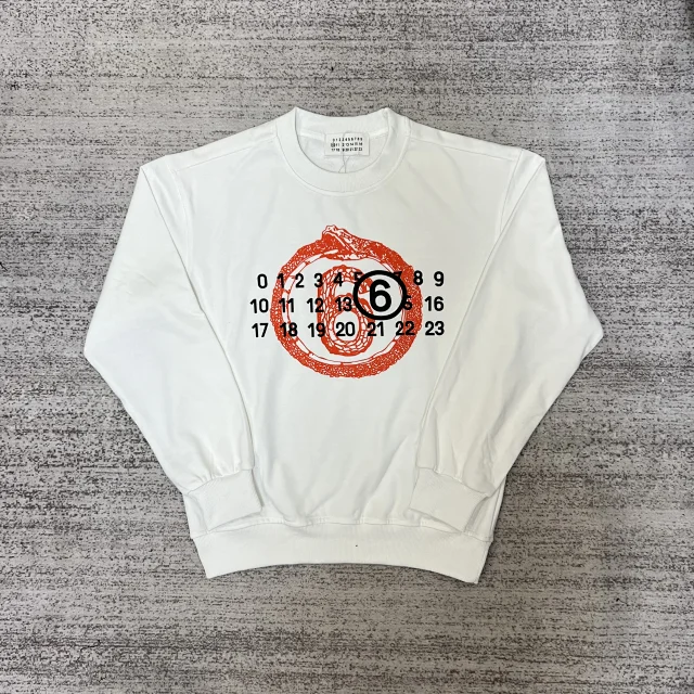 Maison Margiela Hoodies & Sweatshirts Crewneck Logo Print Sweatshirt product detail image 8