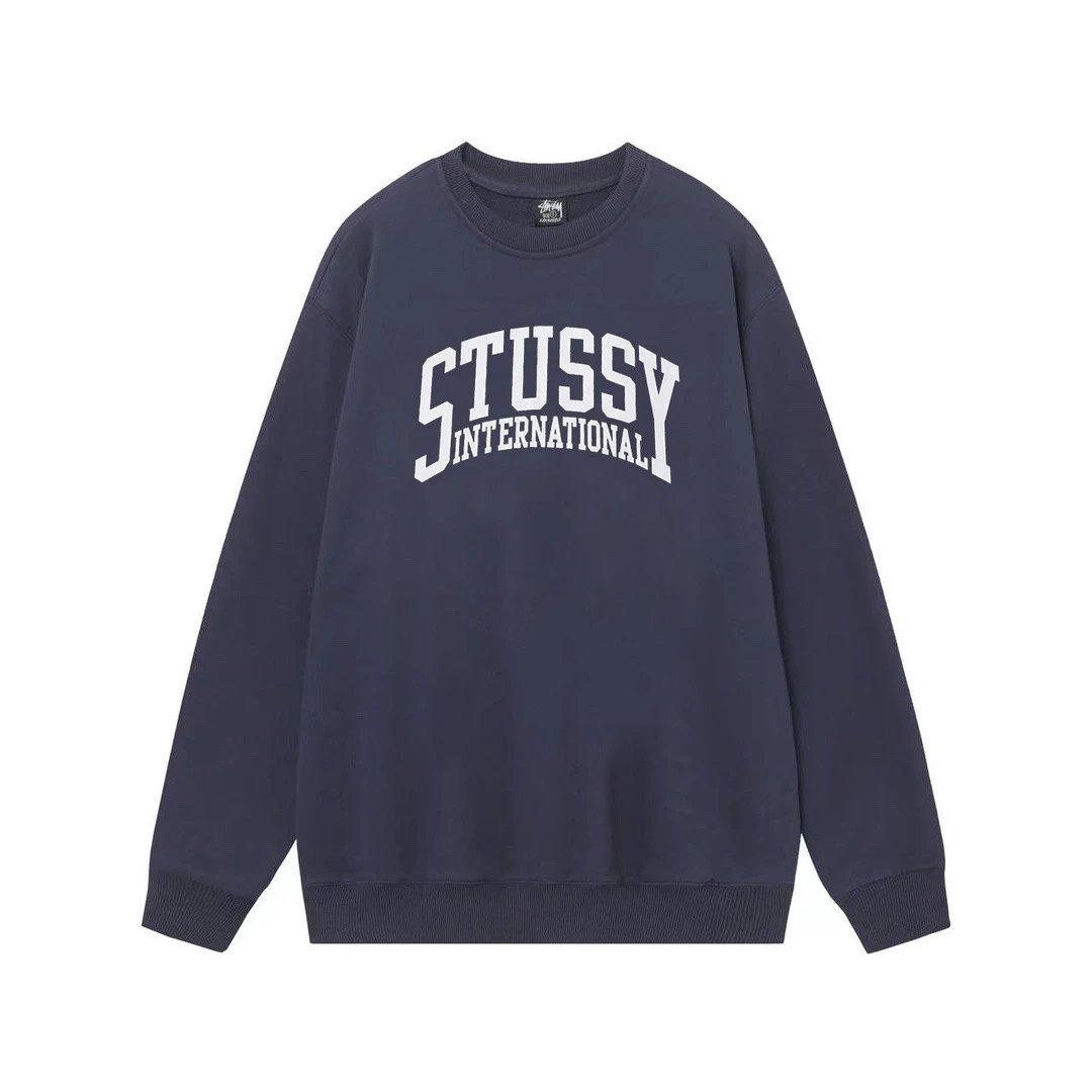 Stussy Big and Meaty Dinosaur Graphic Crewneck Sweatshirt Gray Hoodie - 8