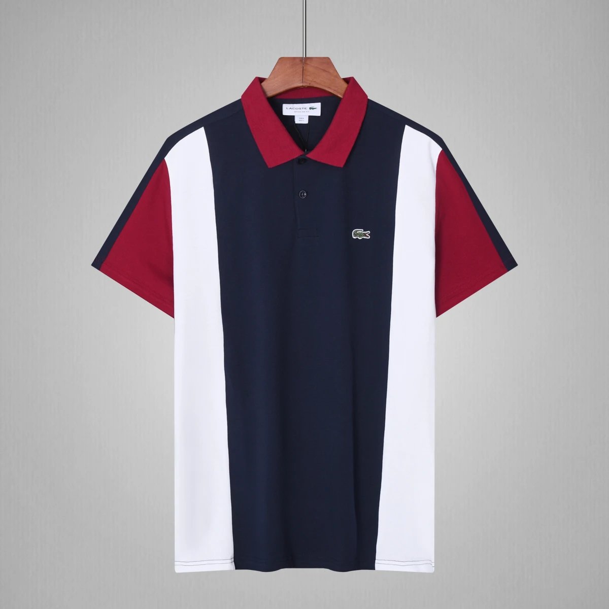 Lacoste Colorblock Polo Navy White Red