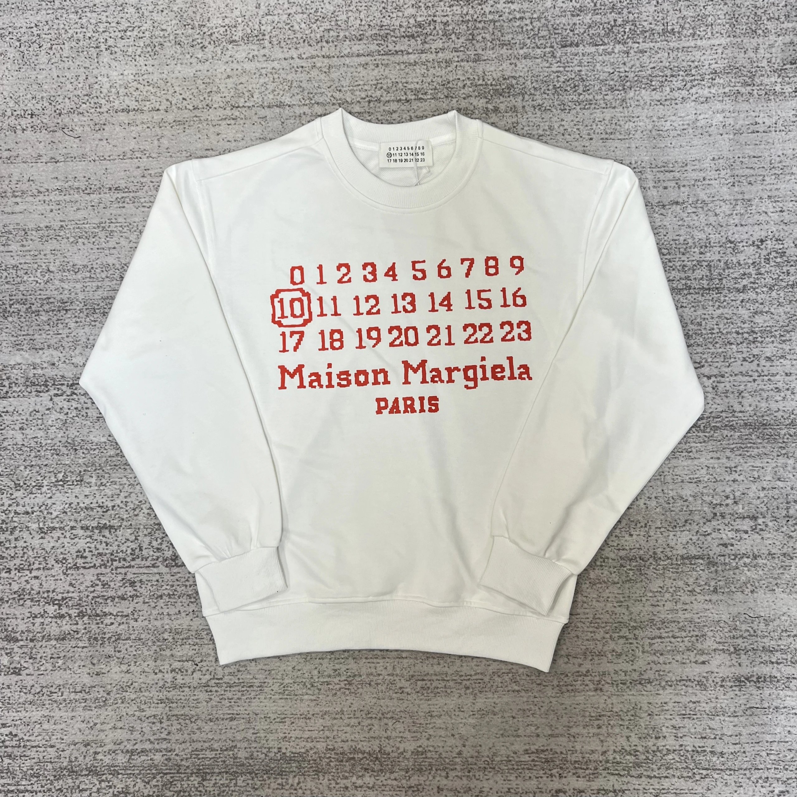 Maison Margiela MM6 Logo Print White Sweatshirt - 21