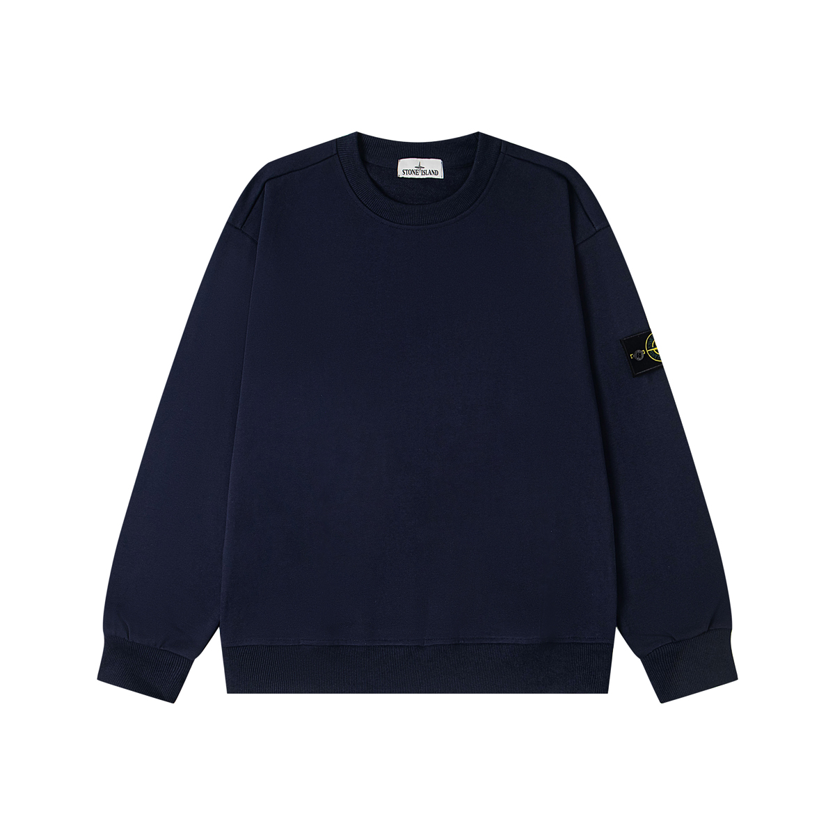 Stone Island + Crewneck + Navy Blue