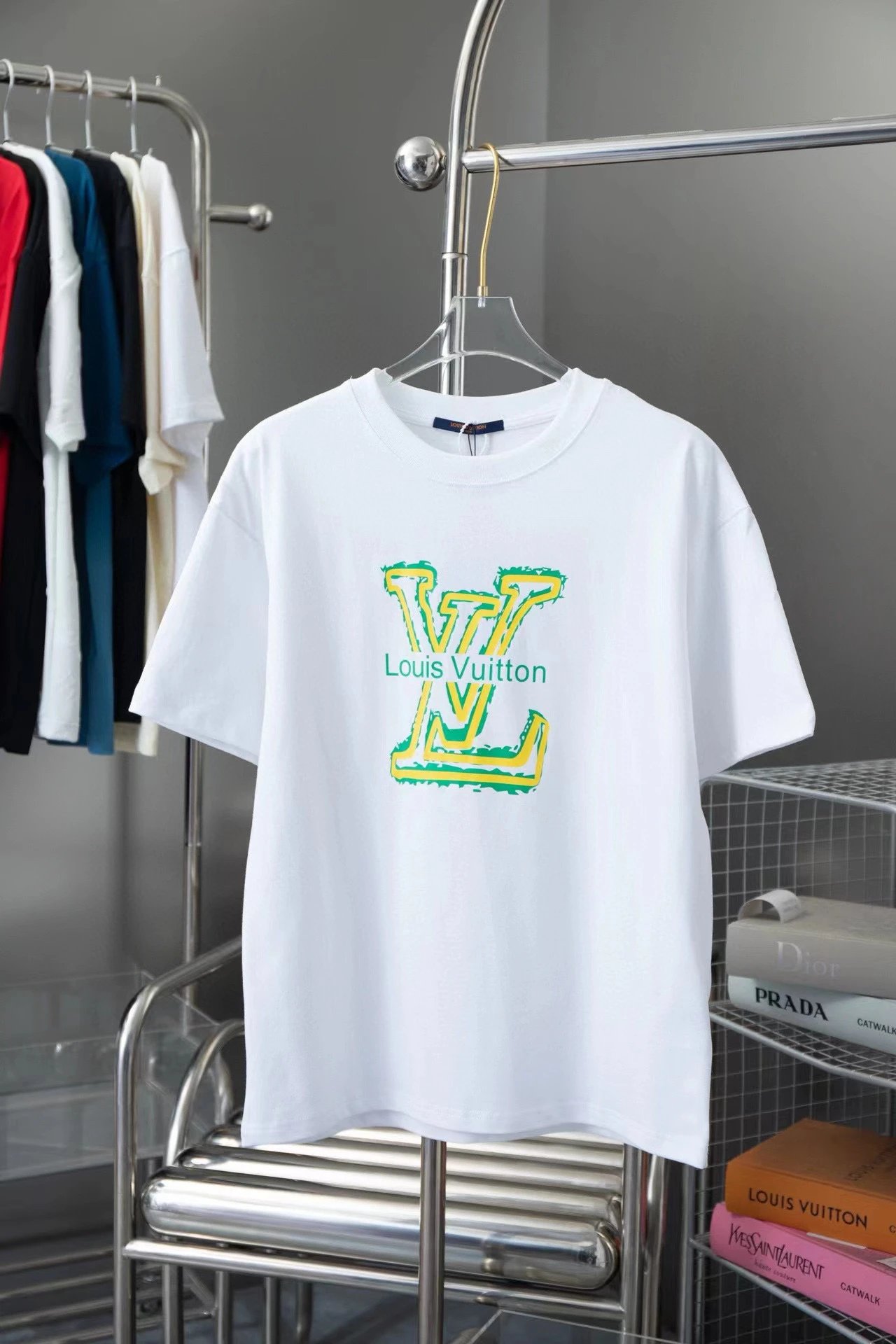 Louis Vuitton Graffiti LV Logo Tee White