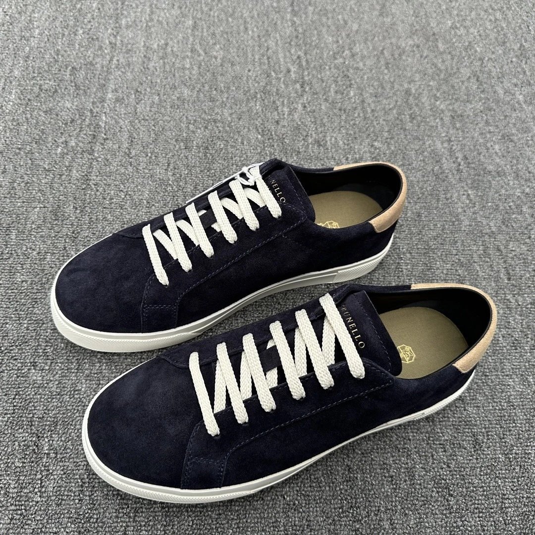 Loro Piana Summer Walk Sneaker Navy Suede