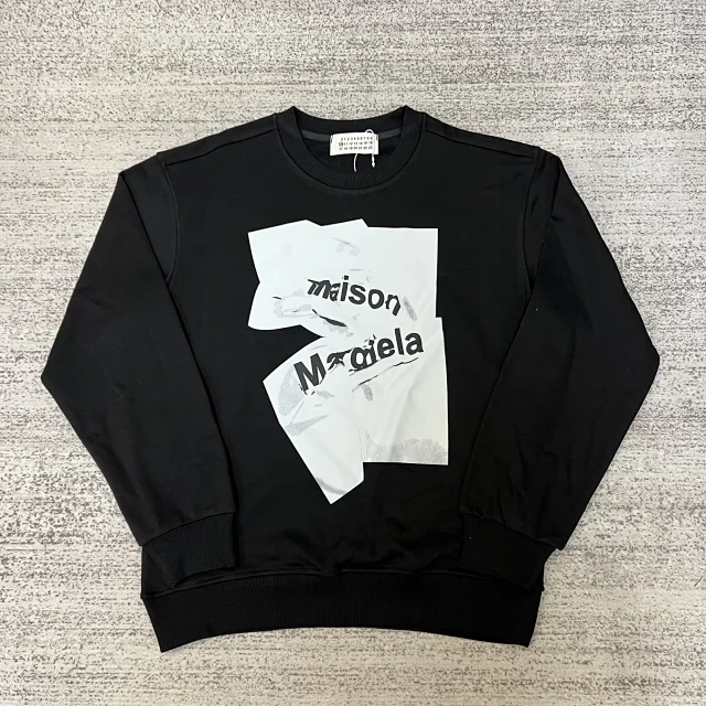 Maison Margiela Hoodies & Sweatshirts Crewneck Logo Print Sweatshirt product detail image 2