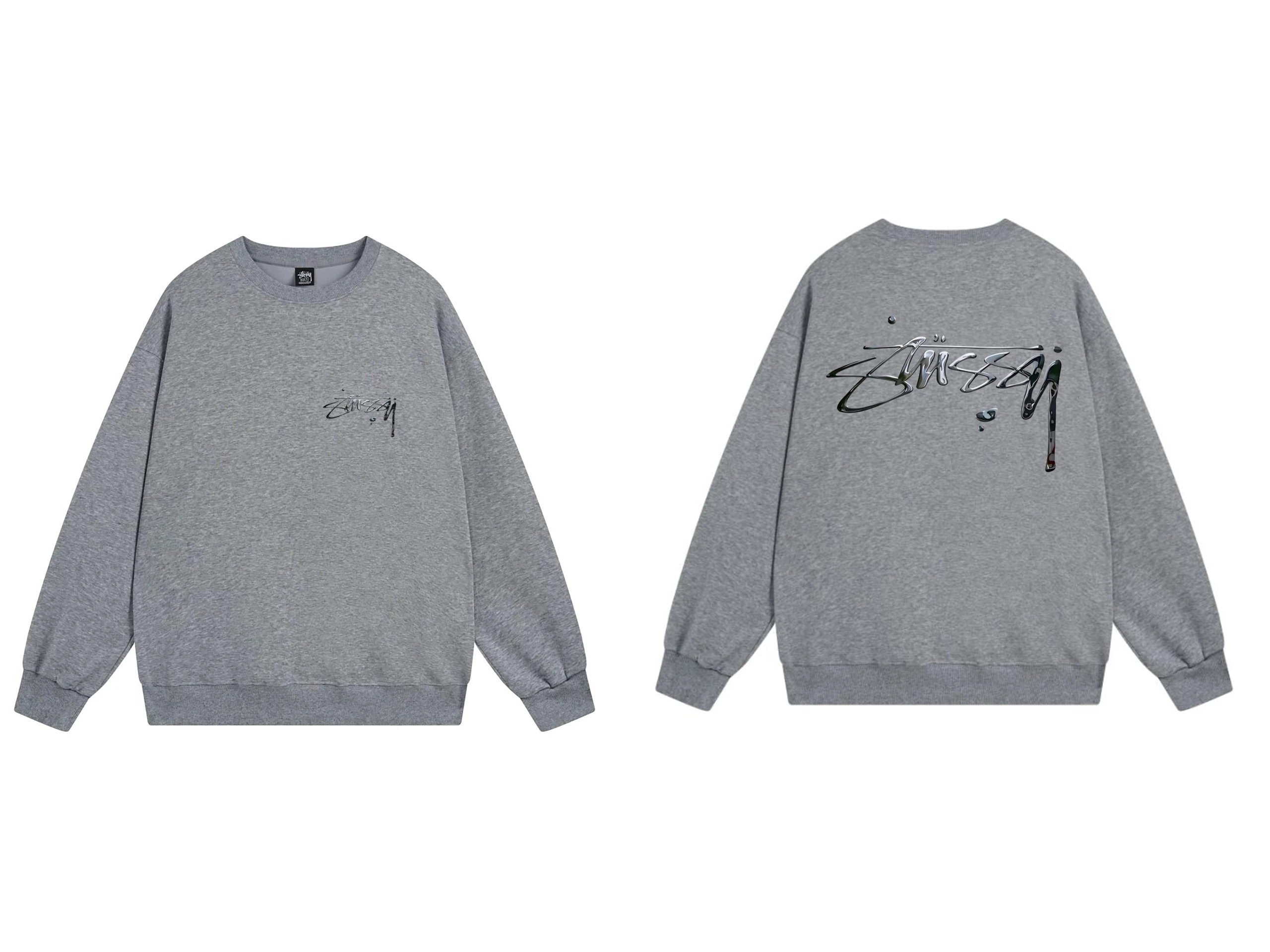 Stussy Graphic Sweatshirt Grey