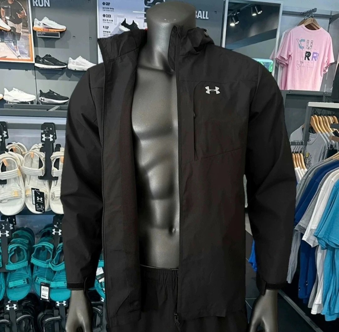 Under Armour Windstopper Jacket Navy Blue Outerwear - 16