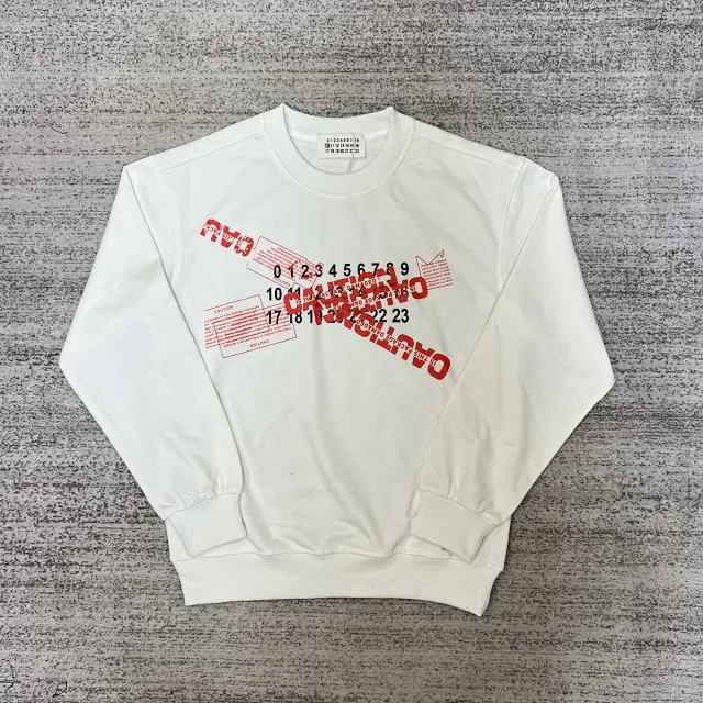 Maison Margiela Hoodies & Sweatshirts Crewneck Logo Print Sweatshirt product detail image 22