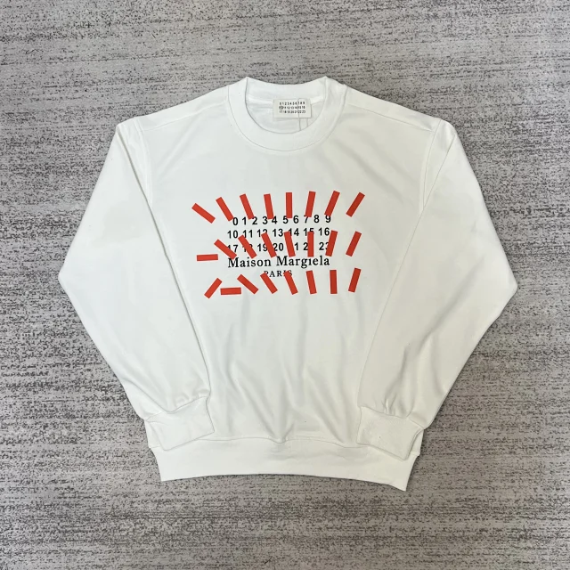 Maison Margiela Hoodies & Sweatshirts Graphic Logo Crewneck Sweatshirt product detail image 4