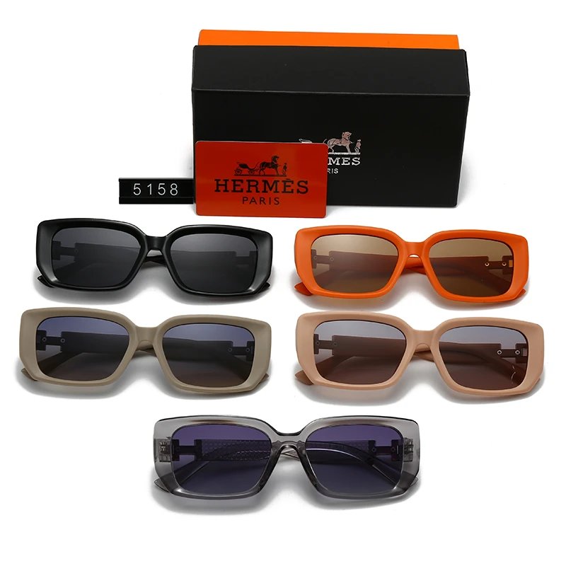 Hermès Square Frame Gradient Purple Sunglasses - 5