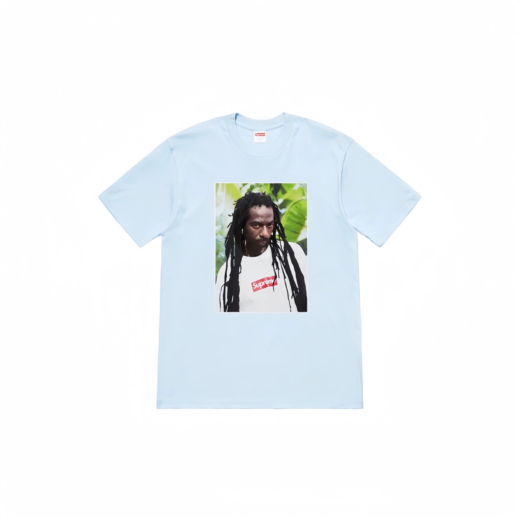 Supreme Buju Banton Tee Light Blue