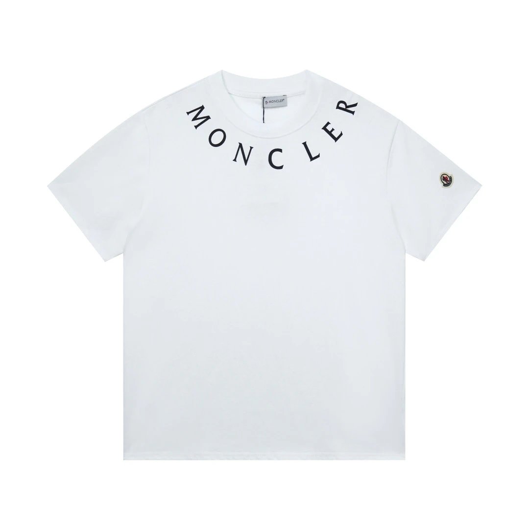 Moncler Logo Print Black T-Shirt - 7