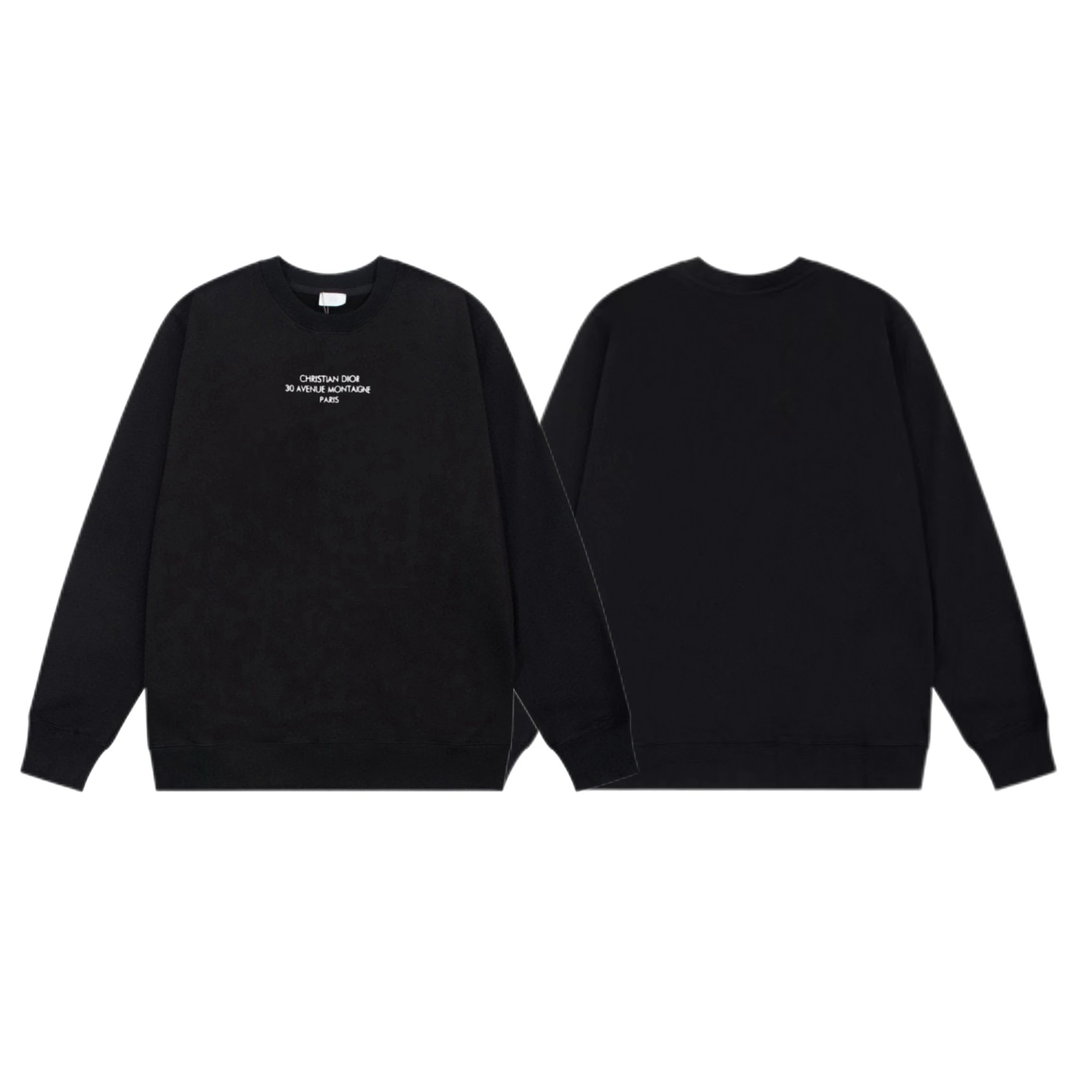 Dior Sweatshirt Black Text Print