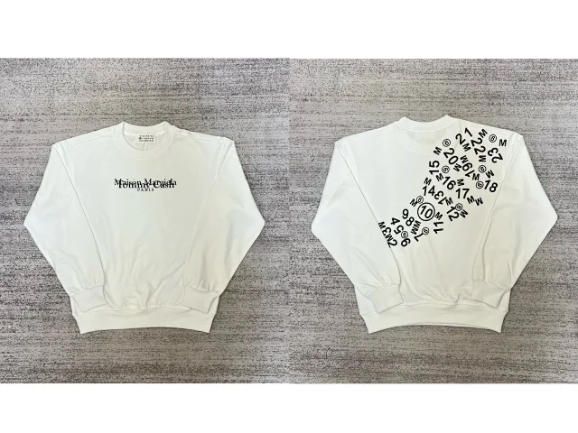Maison Margiela Hoodies & Sweatshirts Graphic Logo Crewneck Sweatshirt product detail image 17