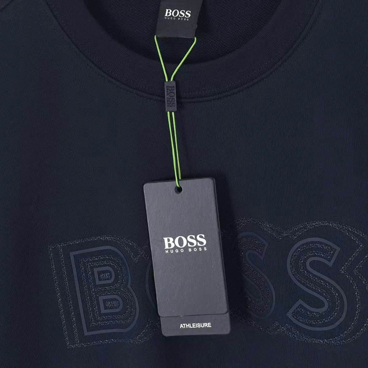 Hugo Boss Embroidered Logo Navy Sweatshirt - 7
