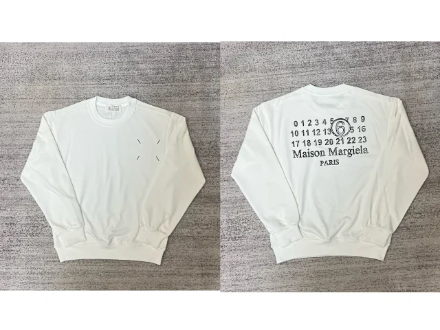 Maison Margiela Hoodies & Sweatshirts Graphic Logo Crewneck Sweatshirt product detail image 14
