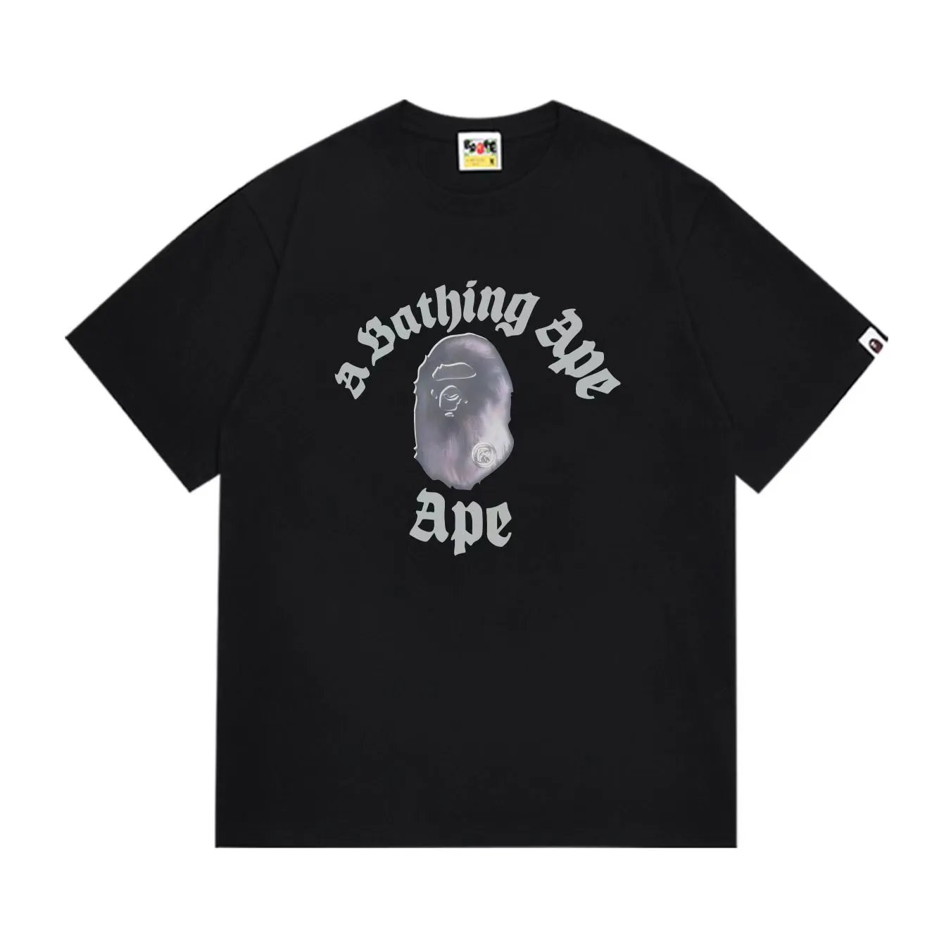 BAPE A Bathing Ape Ape Head Tee Black