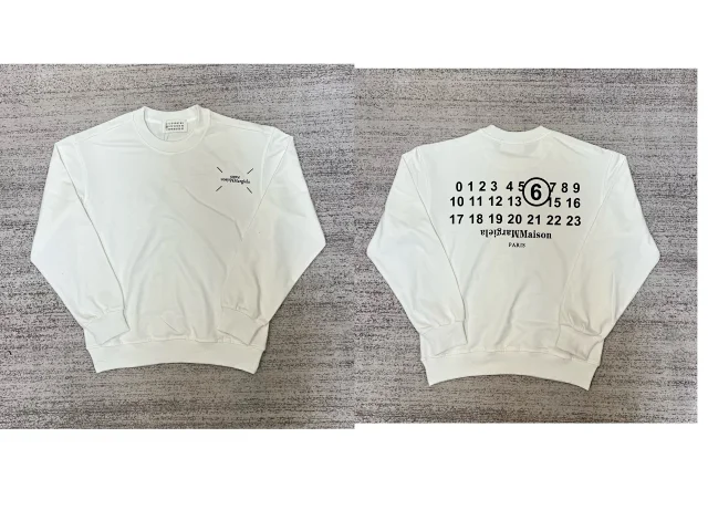 Maison Margiela Hoodies & Sweatshirts Graphic Logo Crewneck Sweatshirt product detail image 19