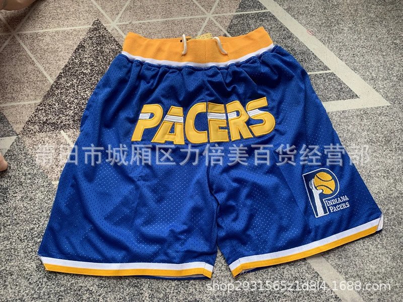 Just Don Indiana Pacers Basketball Shorts Blue