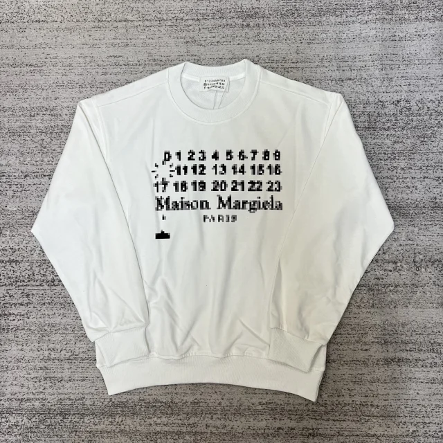 Maison Margiela Hoodies & Sweatshirts Graphic Logo Crewneck Sweatshirt product detail image 10