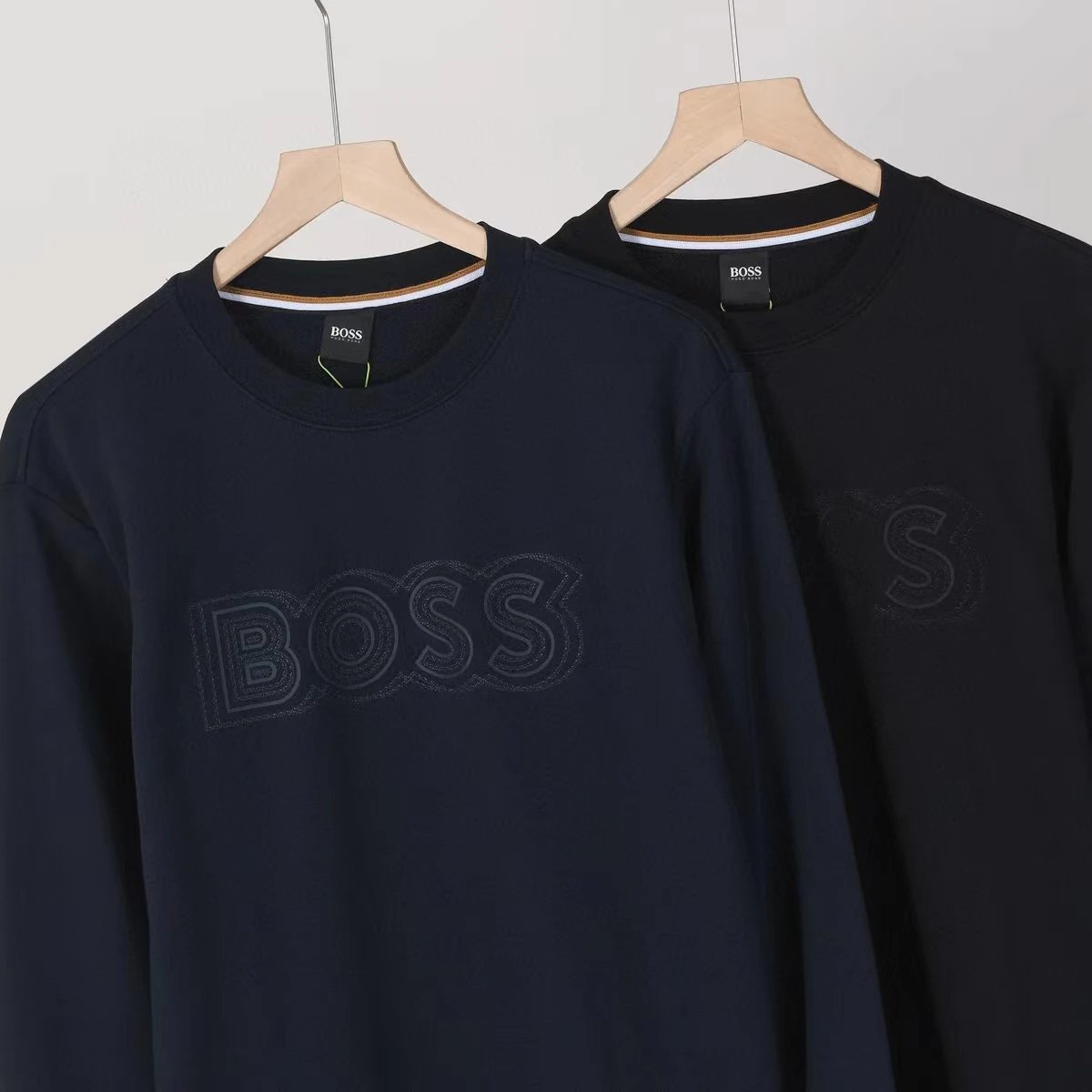 Hugo Boss Embroidered Logo Navy Sweatshirt - 3