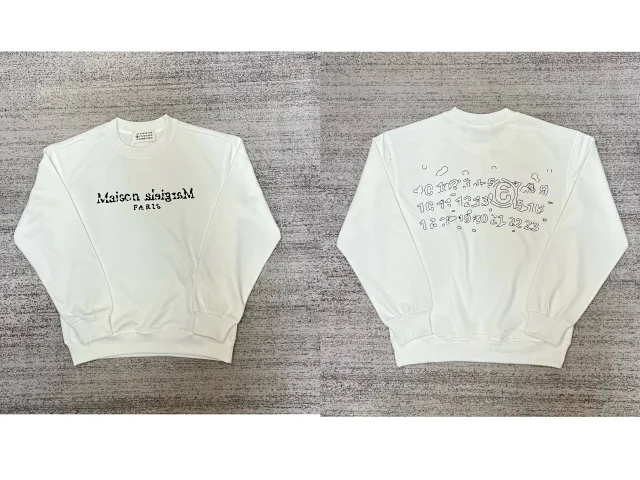 Maison Margiela Hoodies & Sweatshirts Graphic Logo Crewneck Sweatshirt product detail image 21
