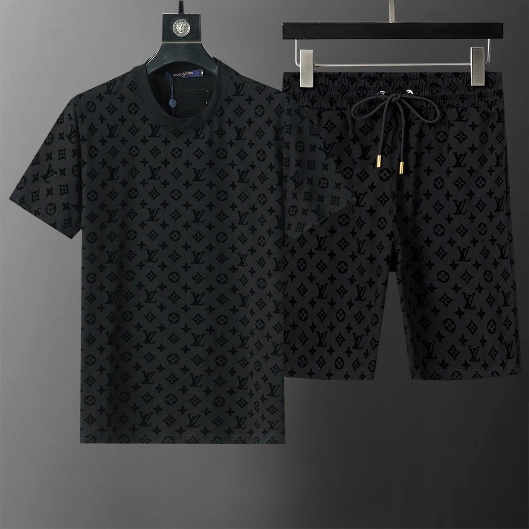 Louis Vuitton Monogram Short Set Black